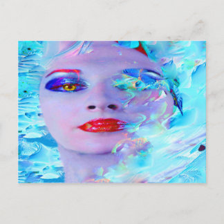 Swimming into the Blue Postcard