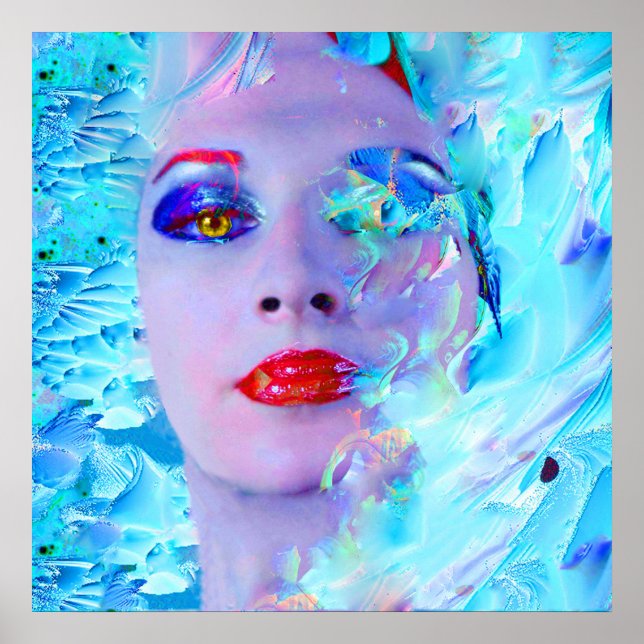 Swimming into the Blue Poster (Front)