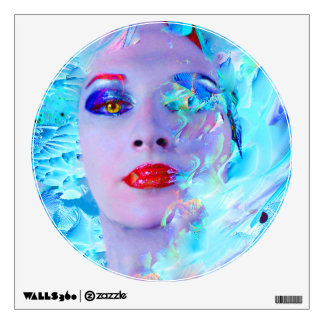 Swimming into the Blue Wall Sticker