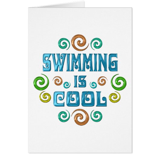 Swimming is Cool Cards (Front)
