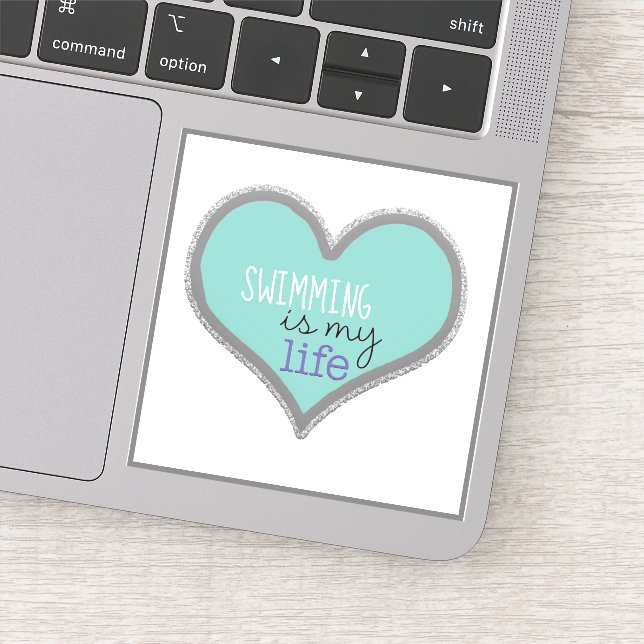 Swimming is My Life Sticker (Detail)