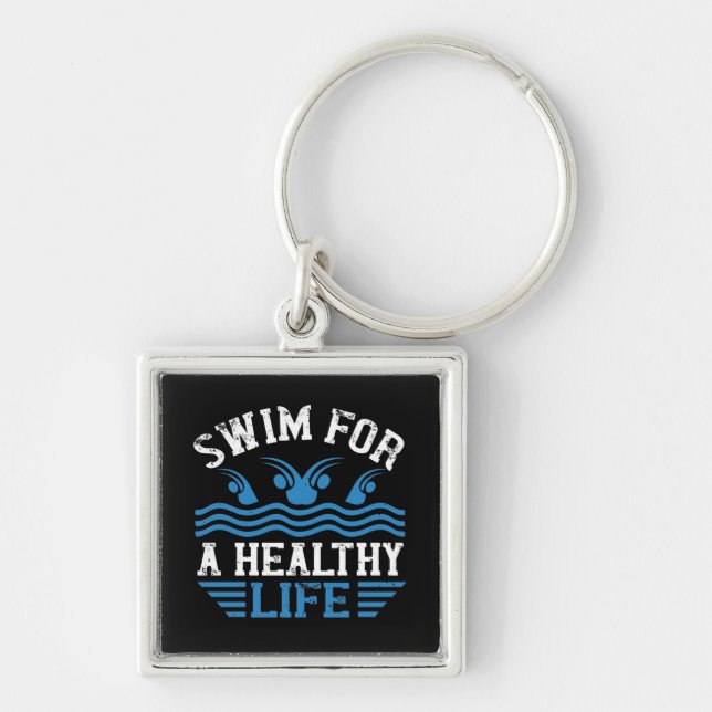 Swimming - keychain (Front)