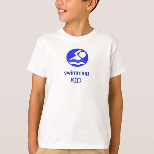 Swimming Kid T-Shirt (Front)