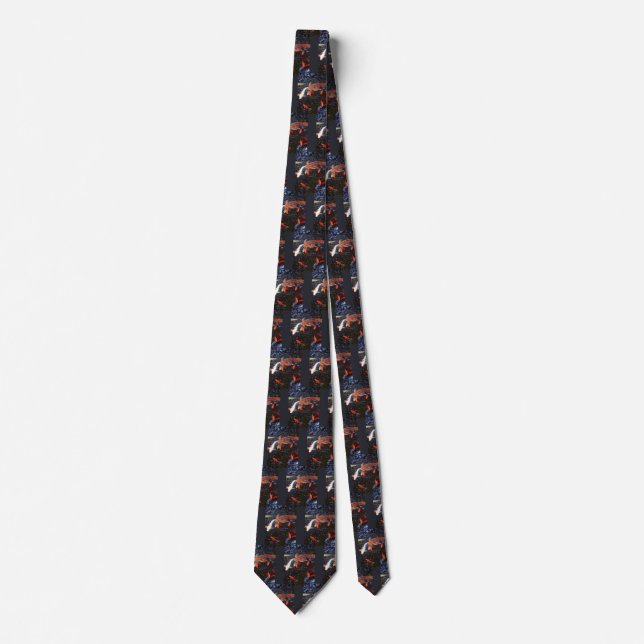 Swimming Koi Neck Tie (Front)