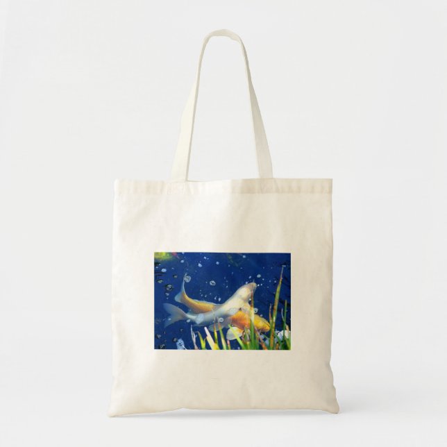swimming koi tote bag (Front)