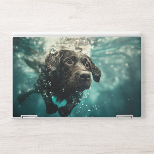 Swimming Labrador Puppy Underwater Design HP Laptop Skin