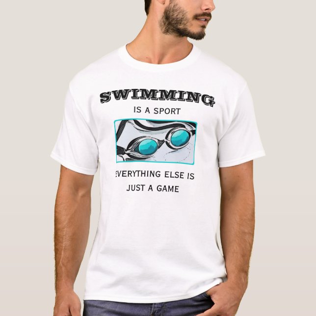 Swimming  Ladie T-Shirt (Front)