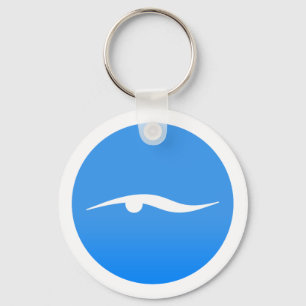 Swimming logo on T-shirt Keychain