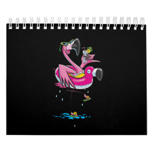 Swimming Lover Flamingo Go Swim Calendar