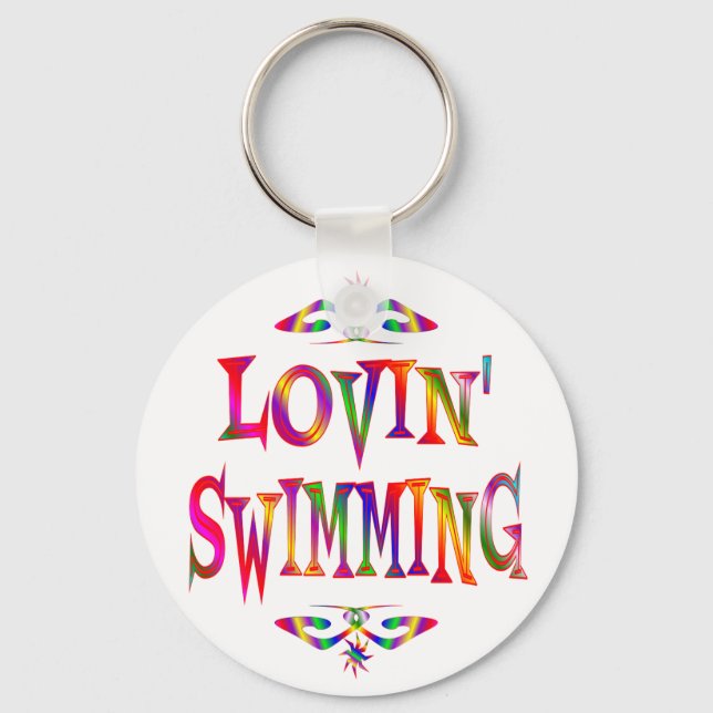 Swimming Lover Keychain (Front)