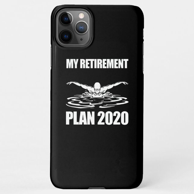 Swimming Lover| My Retirement Swimming Plant 2020 iPhone Case (Back)