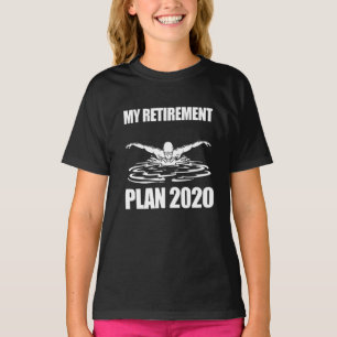 Swimming Lover My Retirement Swimming Plant 2020 T-Shirt