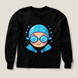 Swimming lovers after school activity club Tri-Blend shirts