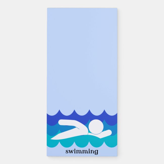 Swimming Magnetic Fridge Notepad
