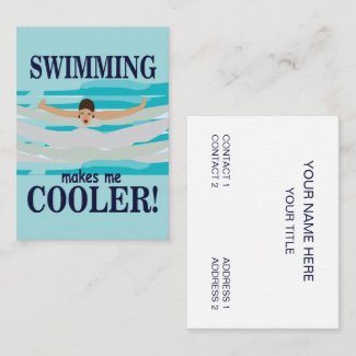 Swimming Makes Me Cooler Swimmer Swimming Coach
