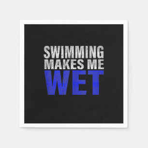 Swimming Makes Me Wet Tank Top Napkins