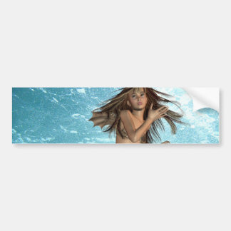 Swimming Mermaid Bumper Stickers