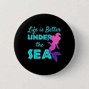 Swimming Mermaid Diving Button