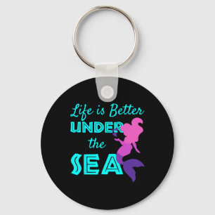 Swimming Mermaid Diving Keychain