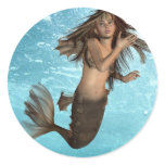 Swimming Mermaid Stickers