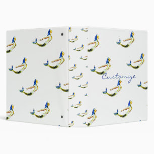 Swimming Mermaid Thunder_Cove 3 Ring Binder