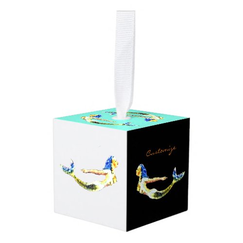 Swimming Mermaid Thunder_Cove Cube Ornament