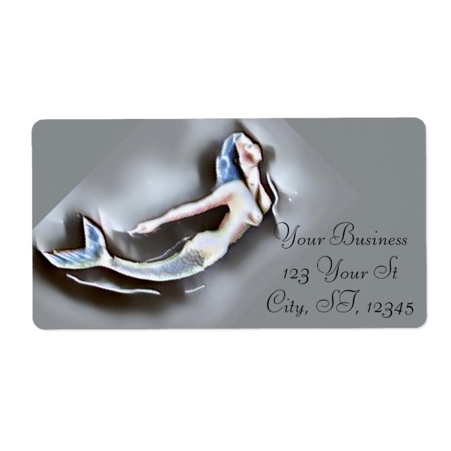 Swimming Mermaid Thunder_Cove Gray Label (Front)