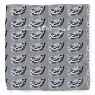 Swimming Mermaid Thunder_Cove Grey Bandana