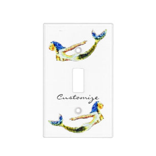 Swimming Mermaid Thunder_Cove Light Switch Cover