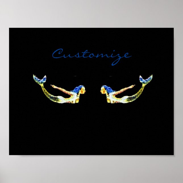 Swimming Mermaid Thunder_Cove Poster (Front)