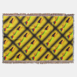 swimming mermaids throw blanket
