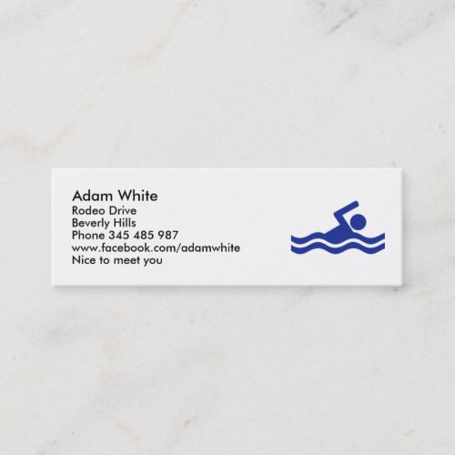 Swimming Business Cards