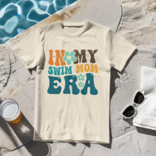 Swimming Mom Personalized Swim Mom Era Retro Tri-Blend Shirt