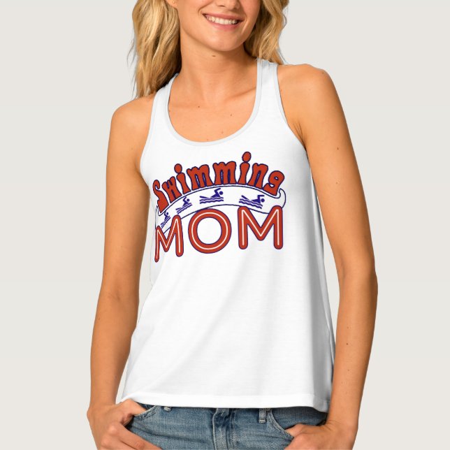 Swimming Mom Tank Top (Front)