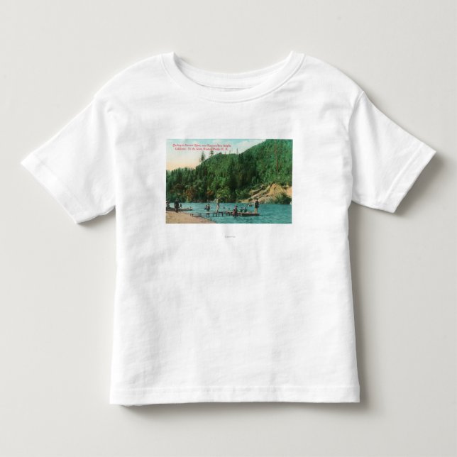 Swimming Near the Dock on the Russian River Toddler T-shirt (Front)