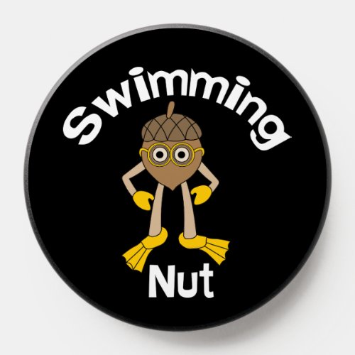 Swimming Nut Text  PopSocket