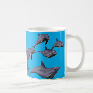Swimming Ocean Dolphins Coffee Mug