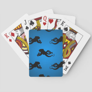Swimming Octopus Silhouettes Poker Cards