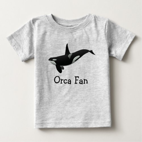 Swimming Orca Baby Tee