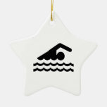 Swimming Ornament at Zazzle