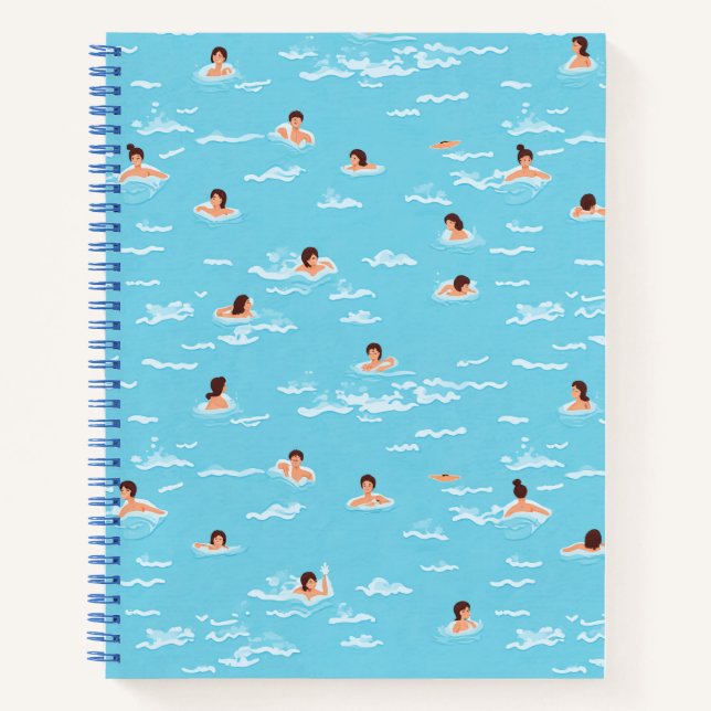 swimming people notebook (Front)
