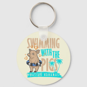Swimming Pigs Bahamas Vacation Bahamas Cruise Keychain
