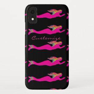 Swimming pink mermaids Thunder_Cove iPhone XR Case