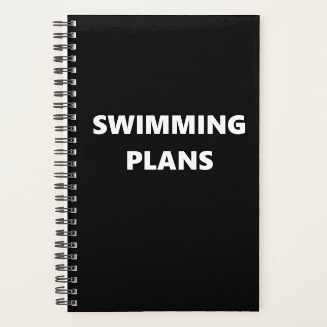 Swimming Planner Sports Theme Swimming Plans (Front)