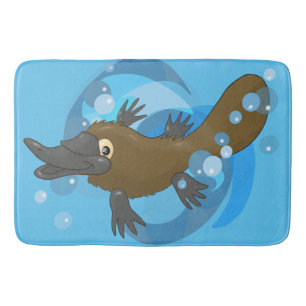 Swimming Platypus Bath Mat