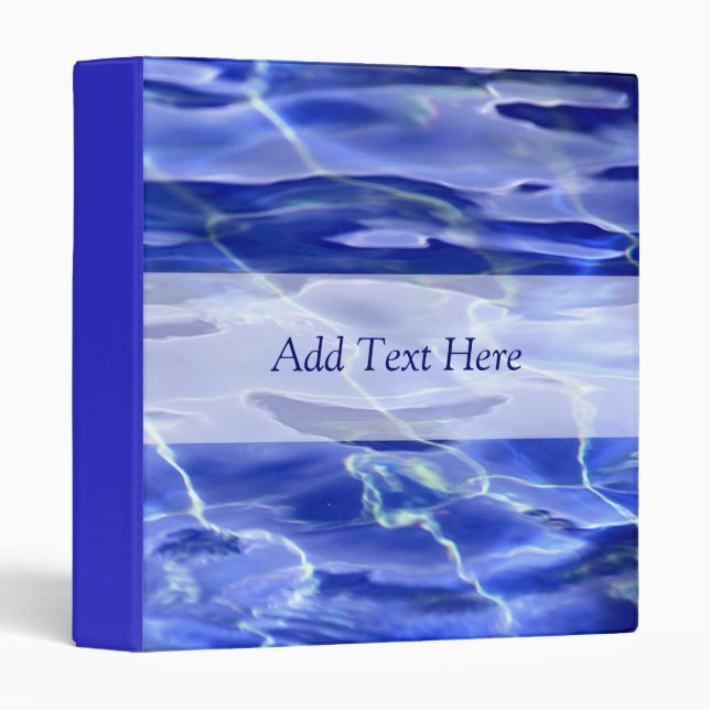 Swimming Pool 3-Ring Binder (Front/Spine)