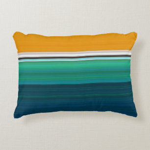 Swimming Pool Abstract Art Accent Pillow
