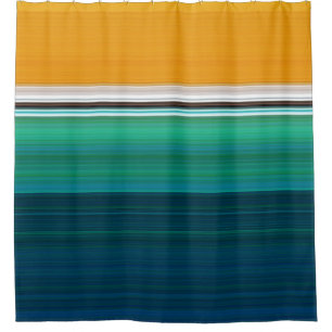 Swimming Pool Abstract Art Shower Curtain