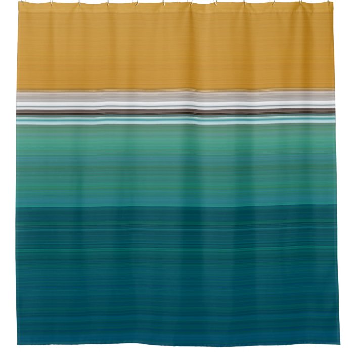 Swimming Pool Abstract Shower Curtain