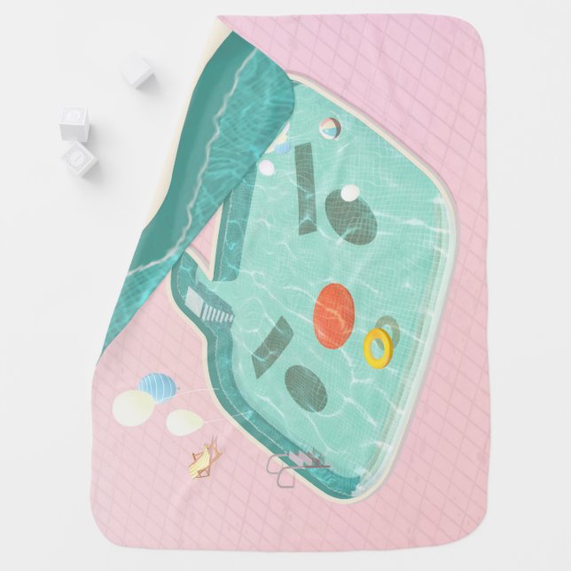 Swimming Pool Baby Blanket (In Situ)